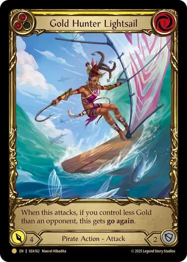 Gold Hunter Lightsail (Treasure) [SEA162] (High Seas)  Cold Foil | GnG Games