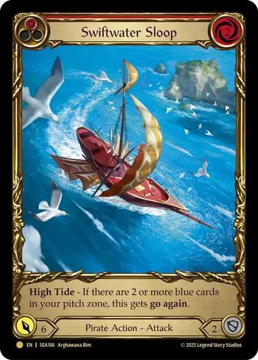 Swiftwater Sloop (Red) (Treasure) [SEA166] (High Seas)  Cold Foil | GnG Games