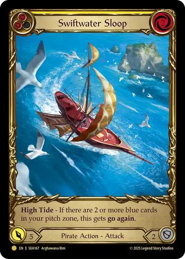 Swiftwater Sloop (Yellow) (Treasure) [SEA167] (High Seas)  Cold Foil | GnG Games