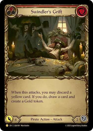 Swindler's Grift (Red) (Treasure) [SEA169] (High Seas)  Cold Foil | GnG Games