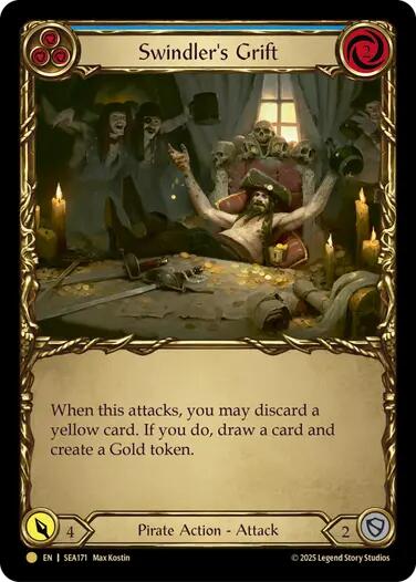 Swindler's Grift (Blue) (Treasure) [SEA171] (High Seas)  Cold Foil | GnG Games