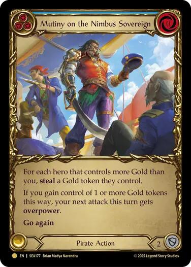 Mutiny on the Nimbus Sovereign (Treasure) [SEA177] (High Seas)  Cold Foil | GnG Games
