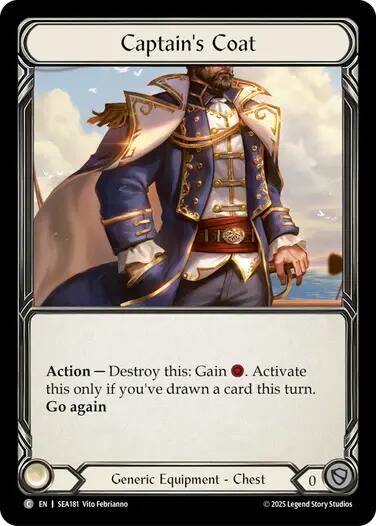 Captain's Coat (Treasure) [SEA181] (High Seas)  Cold Foil | GnG Games