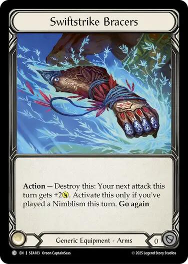 Swiftstrike Bracers (Treasure) [SEA183] (High Seas)  Cold Foil | GnG Games