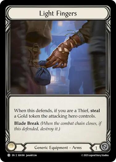 Light Fingers (Treasure) [SEA184] (High Seas)  Cold Foil | GnG Games