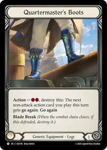 Quartermaster's Boots (Treasure) [SEA185] (High Seas)  Cold Foil | GnG Games