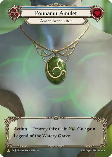 Pounamu Amulet (Treasure) [SEA195] (High Seas)  Cold Foil | GnG Games