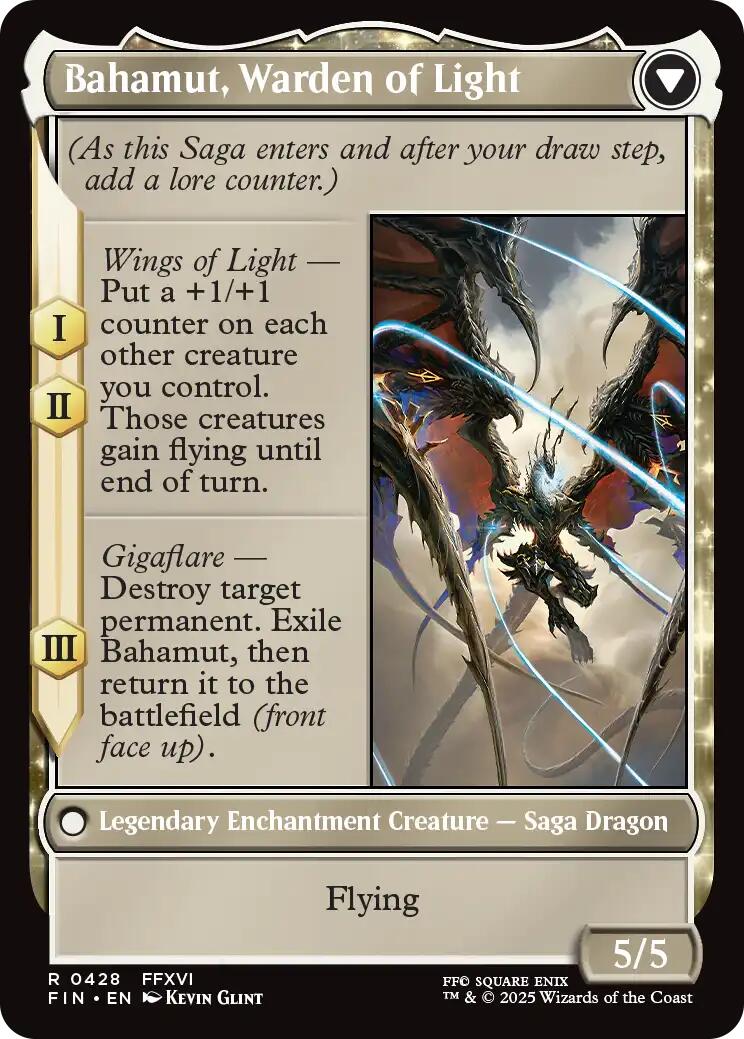 Dion, Bahamut's Dominant // Bahamut, Warden of Light (Extended Art) [FINAL FANTASY] | GnG Games
