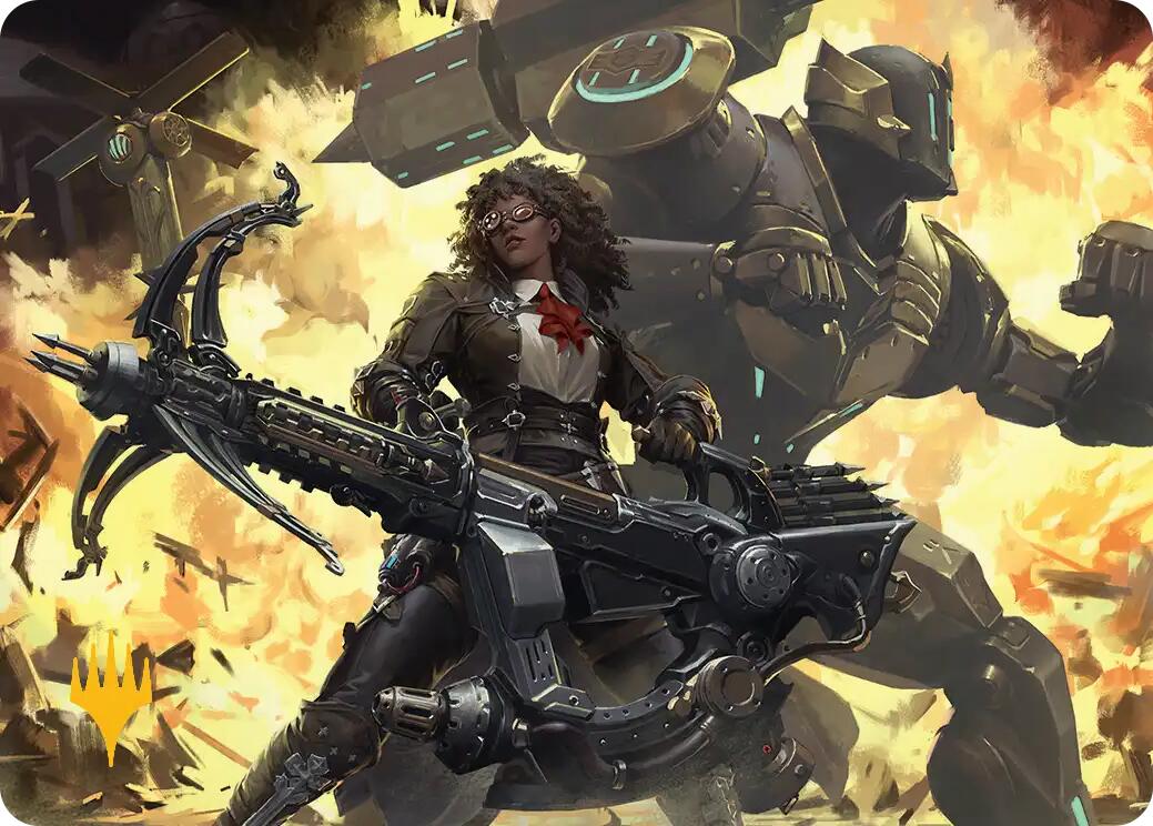 Machinist's Arsenal Art Card (Gold-Stamped Planeswalker Symbol) [FINAL FANTASY Art Series] | GnG Games