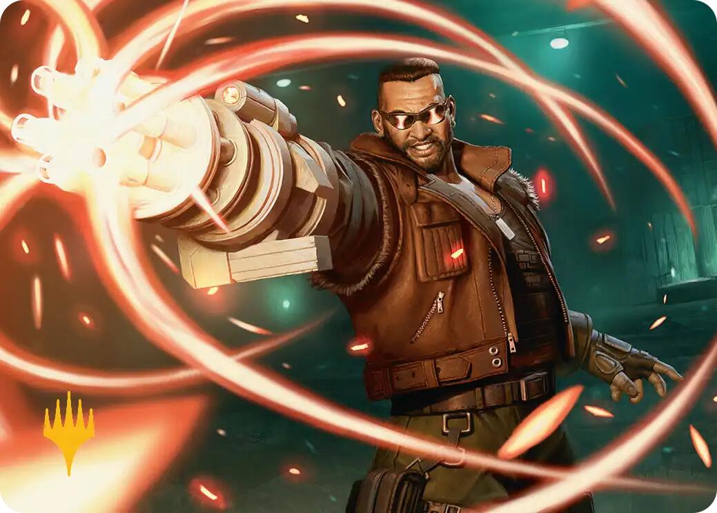 Barret Wallace Art Card (Gold-Stamped Planeswalker Symbol) [FINAL FANTASY Art Series] | GnG Games