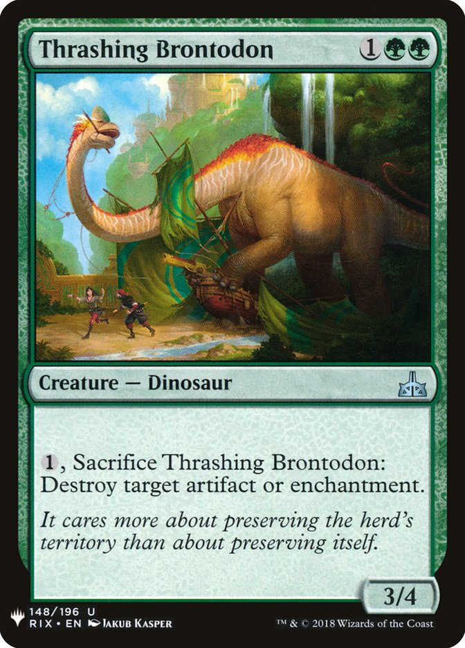 Thrashing Brontodon [Mystery Booster] | GnG Games