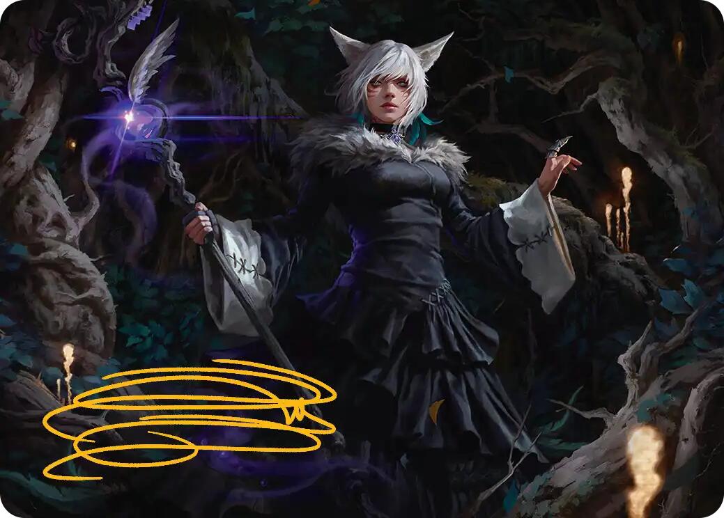 Y'shtola, Night's Blessed Art Card (21) (Gold-Stamped Signature) [FINAL FANTASY Art Series] | GnG Games