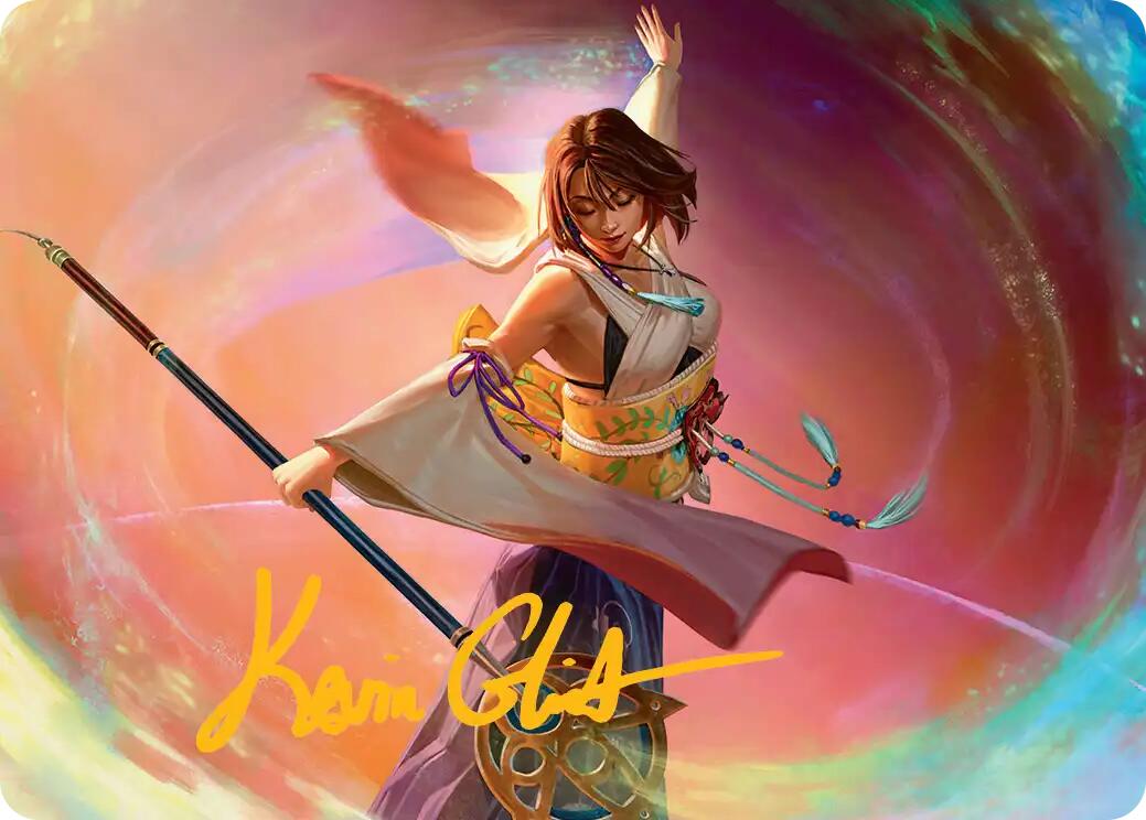 Yuna, Grand Summoner Art Card (Gold-Stamped Signature) [FINAL FANTASY Art Series] | GnG Games