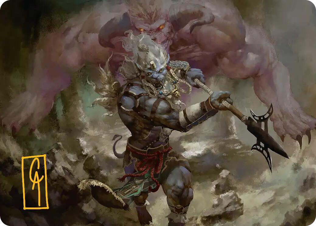 Kimahri, Valiant Guardian Art Card (Gold-Stamped Signature) [FINAL FANTASY Art Series] | GnG Games