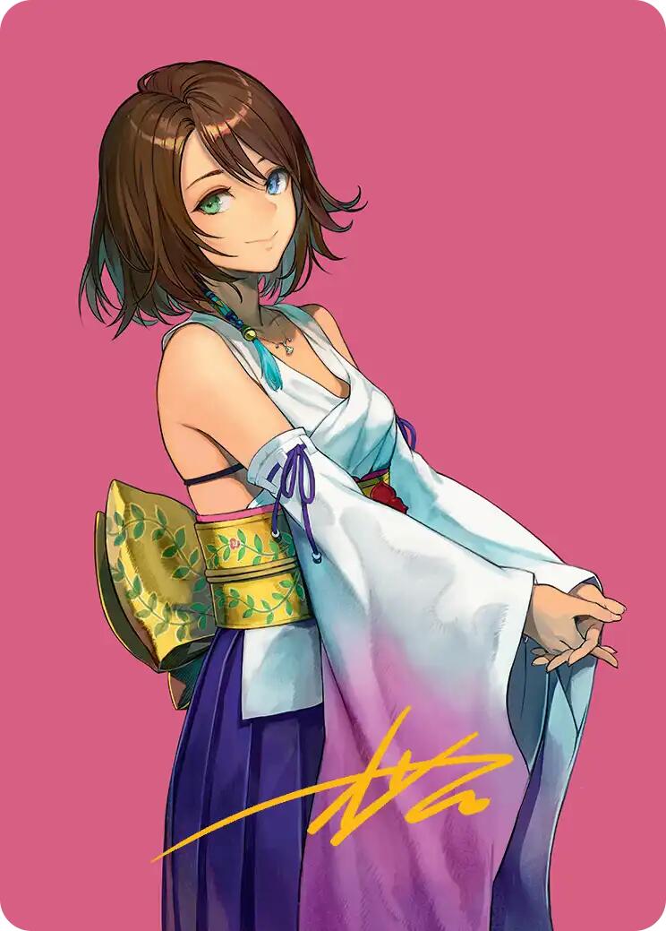 Yuna, Hope of Spira Art Card (Gold-Stamped Signature) [FINAL FANTASY Art Series] | GnG Games