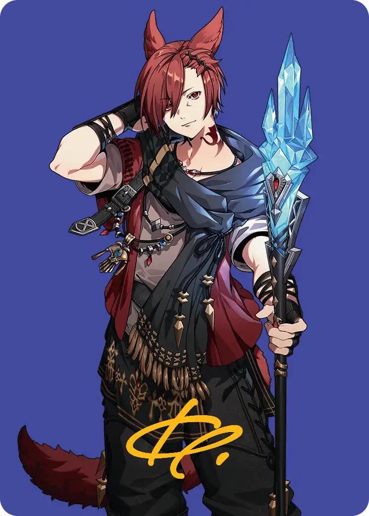 G'raha Tia, Scion Reborn Art Card (51) (Gold-Stamped Signature) [FINAL FANTASY Art Series] | GnG Games