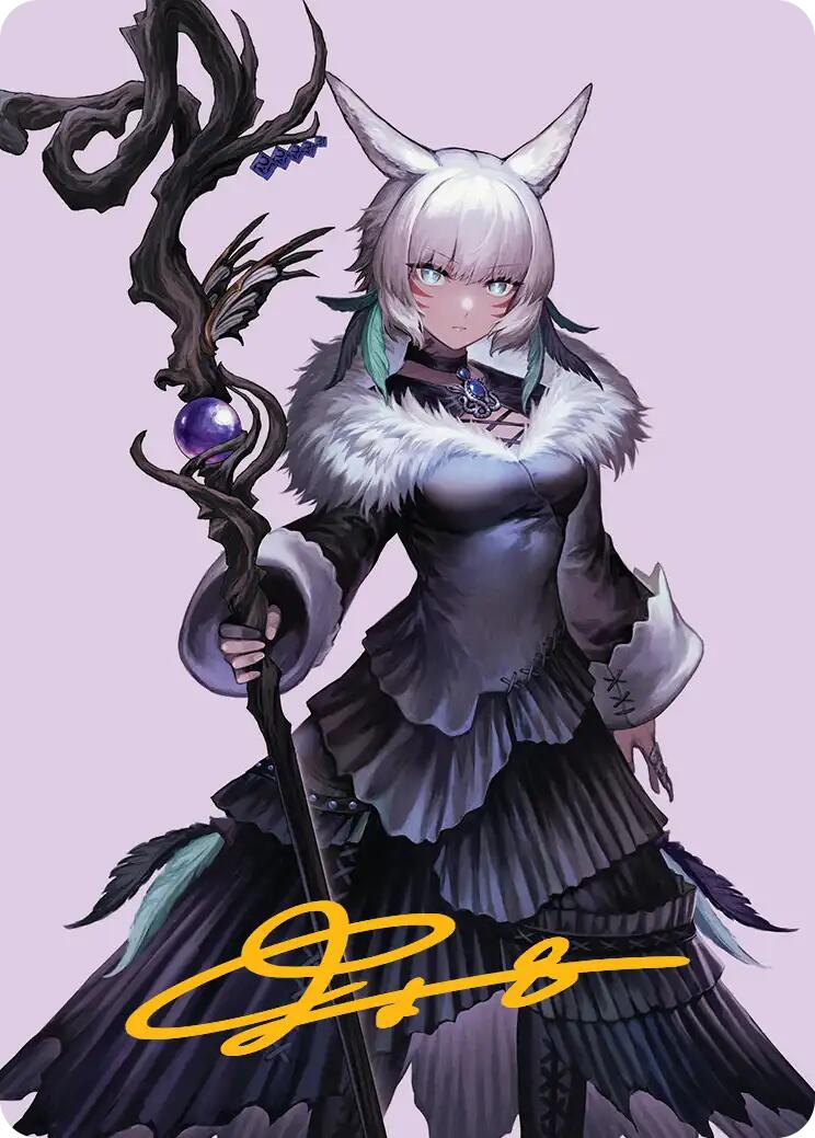 Y'shtola, Night's Blessed Art Card (53) (Gold-Stamped Signature) [FINAL FANTASY Art Series] | GnG Games