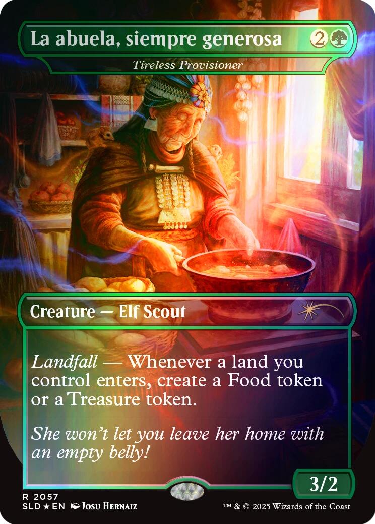 La abuela, siempre generosa - Tireless Provisioner (Rainbow Foil) [Secret Lair Drop Series] | GnG Games