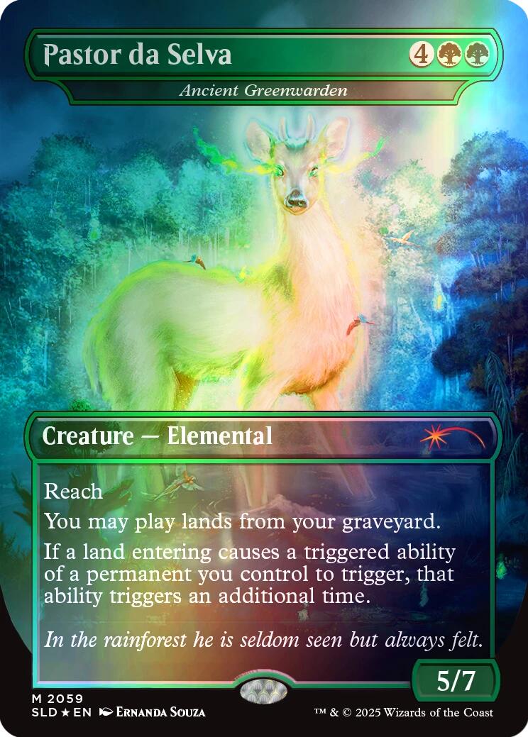 Pastor da Selva - Ancient Greenwarden (Rainbow Foil) [Secret Lair Drop Series] | GnG Games