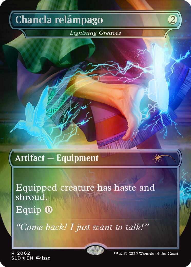 Chancla relampago - Lightning Greaves (Rainbow Foil) [Secret Lair Drop Series] | GnG Games
