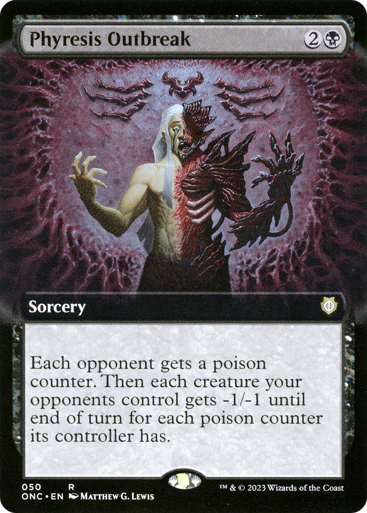 Phyresis Outbreak (Extended Art) [Phyrexia: All Will Be One Commander] | GnG Games