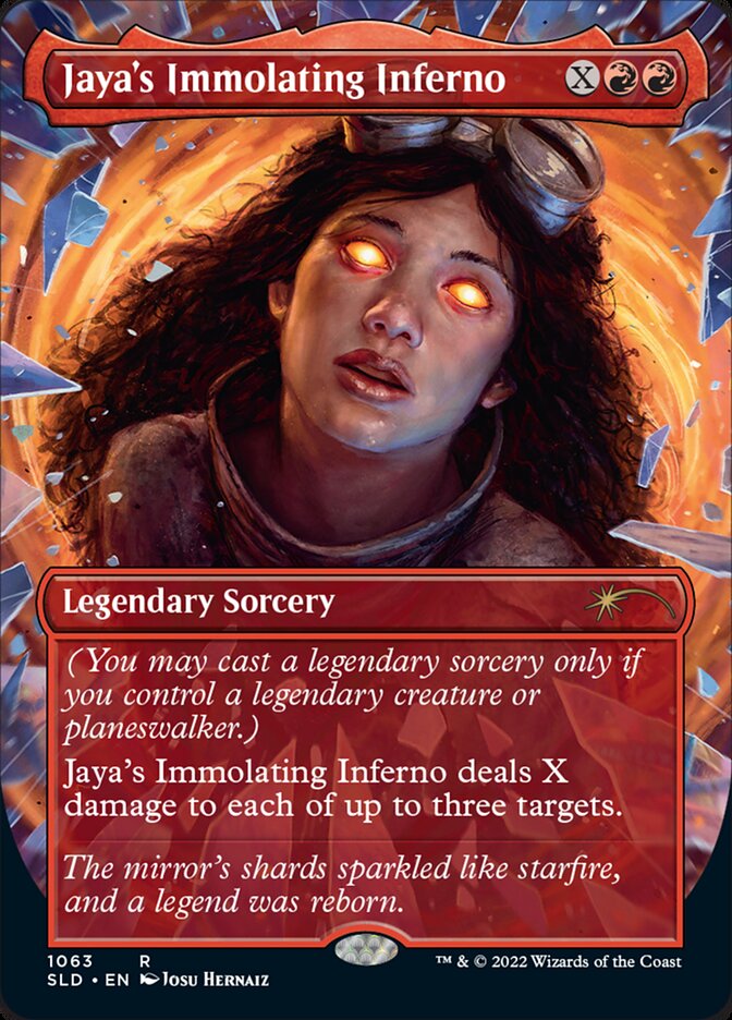 Jaya's Immolating Inferno (Borderless) [Secret Lair Drop Series] | GnG Games