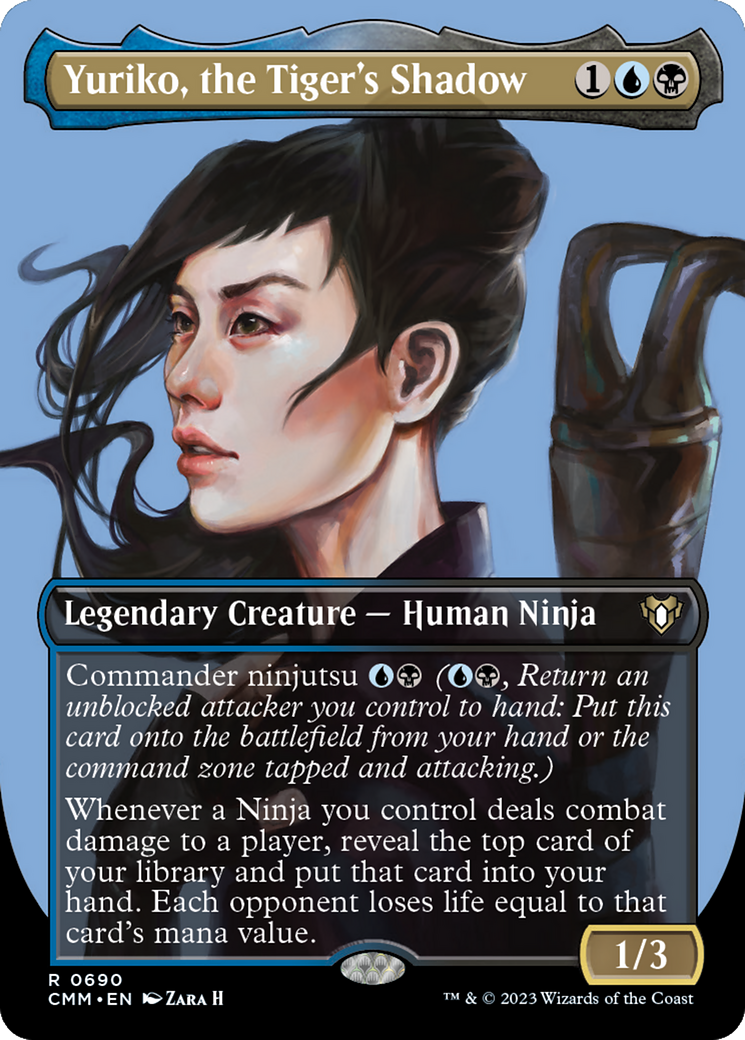 Yuriko, the Tiger's Shadow (Borderless Profile) [Commander Masters] | GnG Games