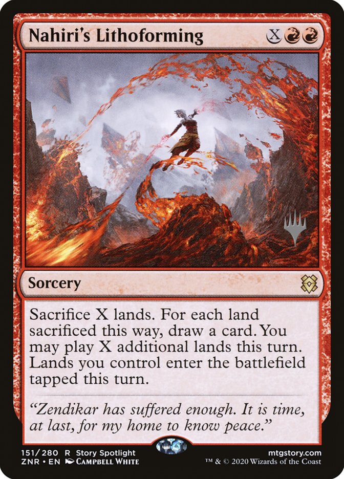 Nahiri's Lithoforming (Promo Pack) [Zendikar Rising Promos] | GnG Games