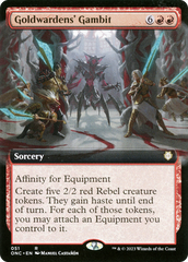 Goldwardens' Gambit (Extended Art) [Phyrexia: All Will Be One Commander] | GnG Games