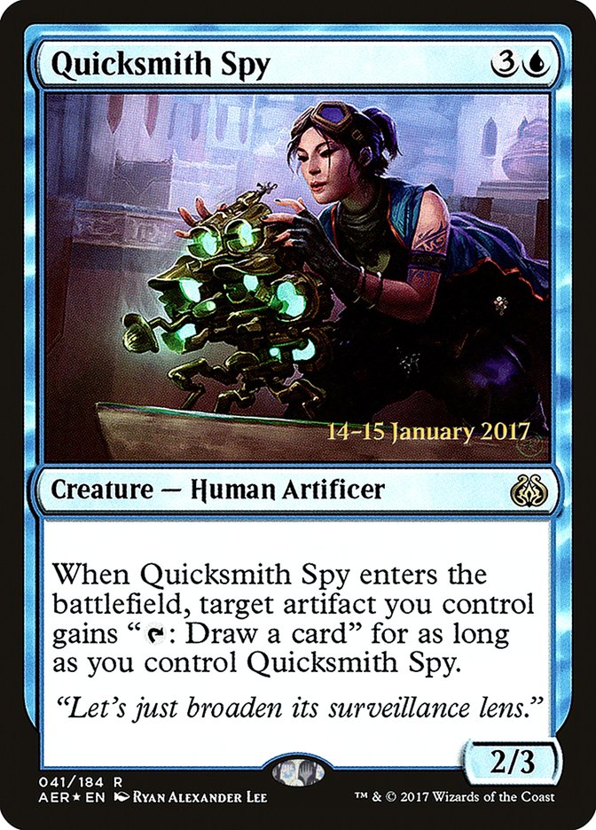 Quicksmith Spy [Aether Revolt Prerelease Promos] | GnG Games