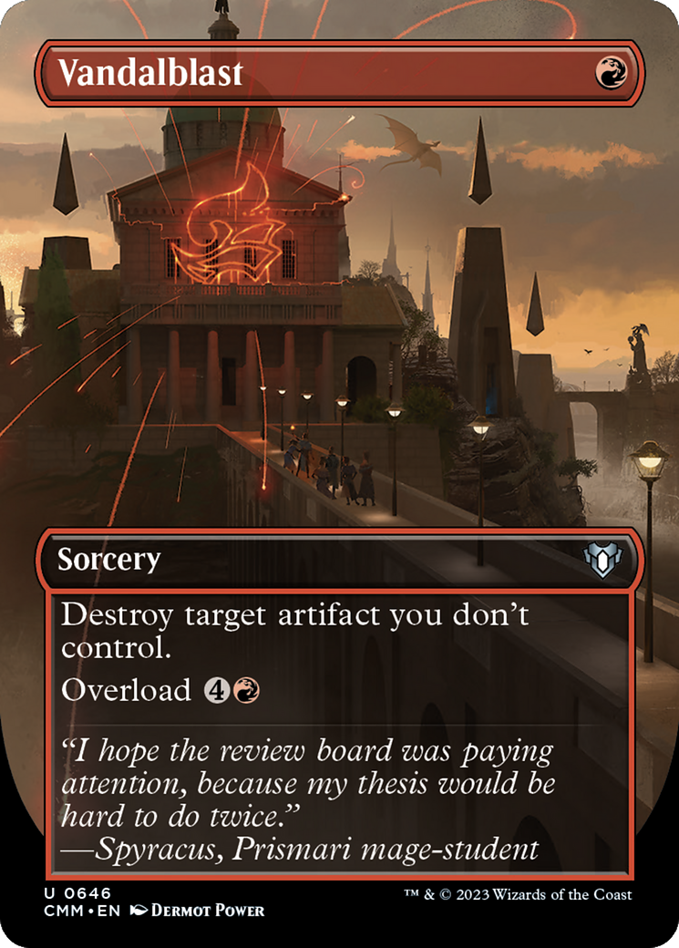 Vandalblast (Borderless Alternate Art) [Commander Masters] | GnG Games