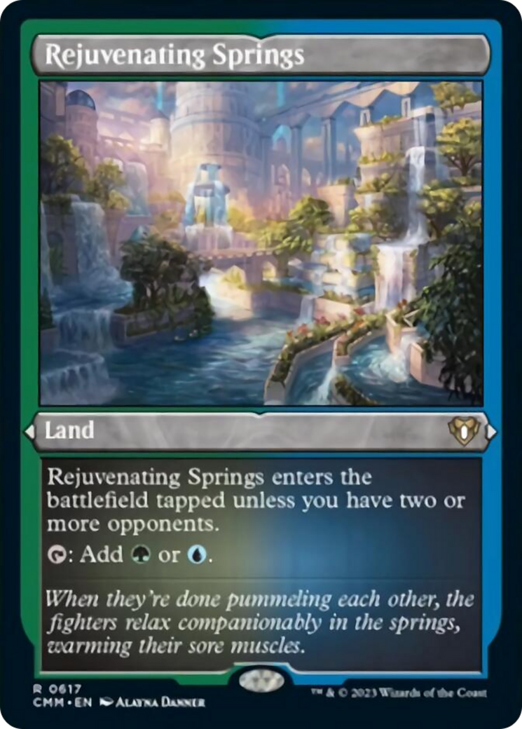 Rejuvenating Springs (Foil Etched) [Commander Masters] | GnG Games