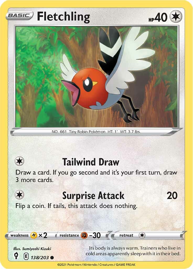 Fletchling (138/203) [Sword & Shield: Evolving Skies] | GnG Games