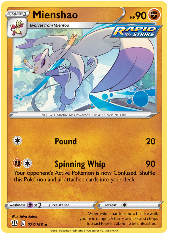 Mienshao (077/163) [Sword & Shield: Battle Styles] | GnG Games