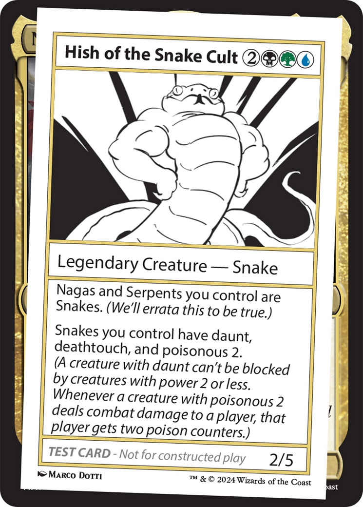 Hish of the Snake Cult [Mystery Booster 2 Playtest Cards] | GnG Games