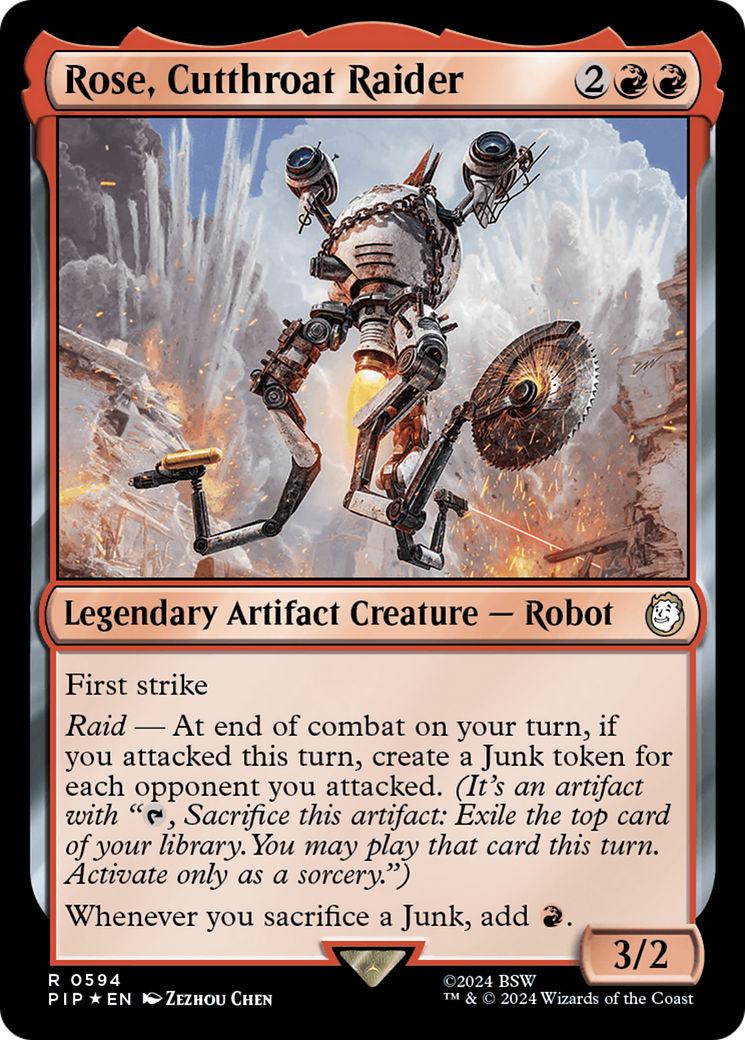 Rose, Cutthroat Raider (Surge Foil) [Fallout] | GnG Games