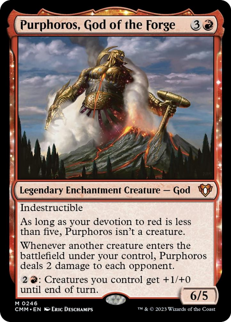 Purphoros, God of the Forge [Commander Masters] | GnG Games