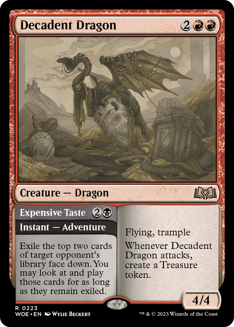 Decadent Dragon // Expensive Taste [Wilds of Eldraine] | GnG Games