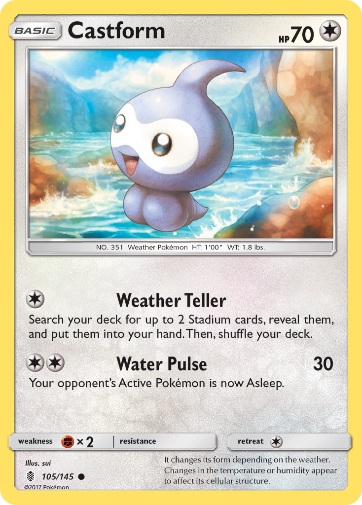 Castform (105/145) [Sun & Moon: Guardians Rising] | GnG Games