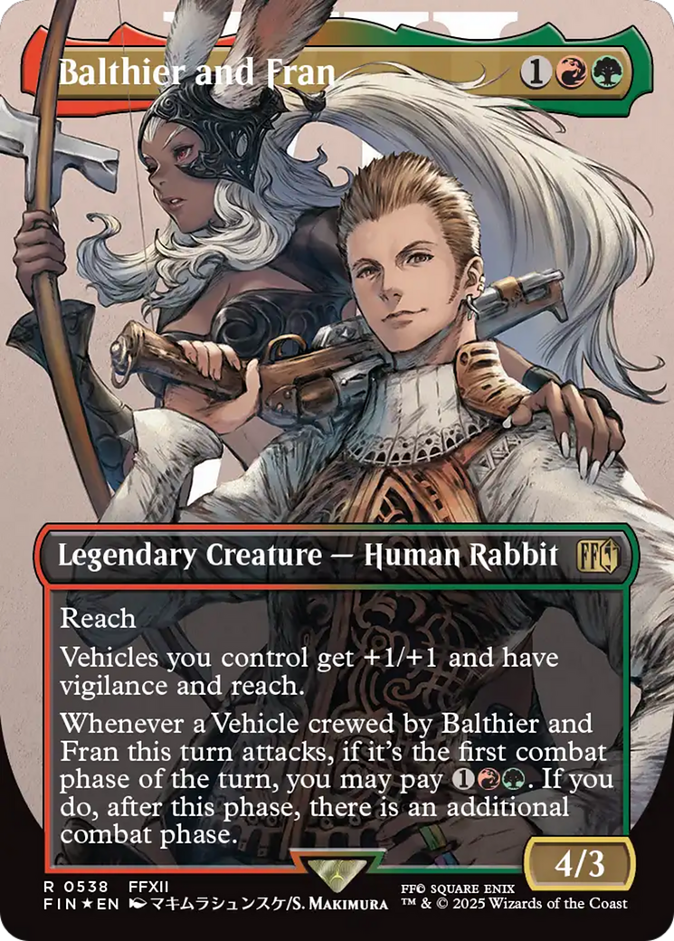 Balthier and Fran (Borderless) (Surge Foil) [FINAL FANTASY] | GnG Games