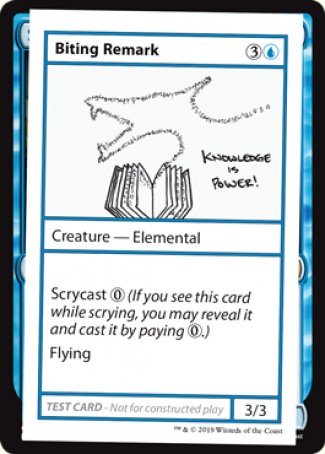 Biting Remark (2021 Edition) [Mystery Booster Playtest Cards] | GnG Games