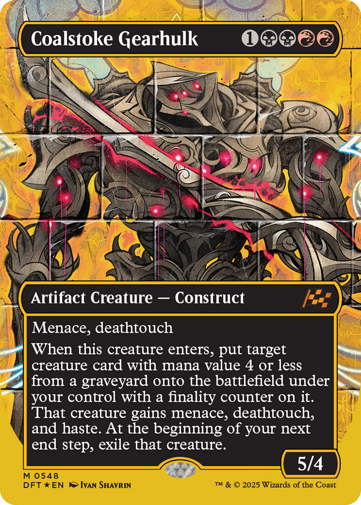 Coalstoke Gearhulk (Borderless) (First-Place Foil) [Aetherdrift] | GnG Games