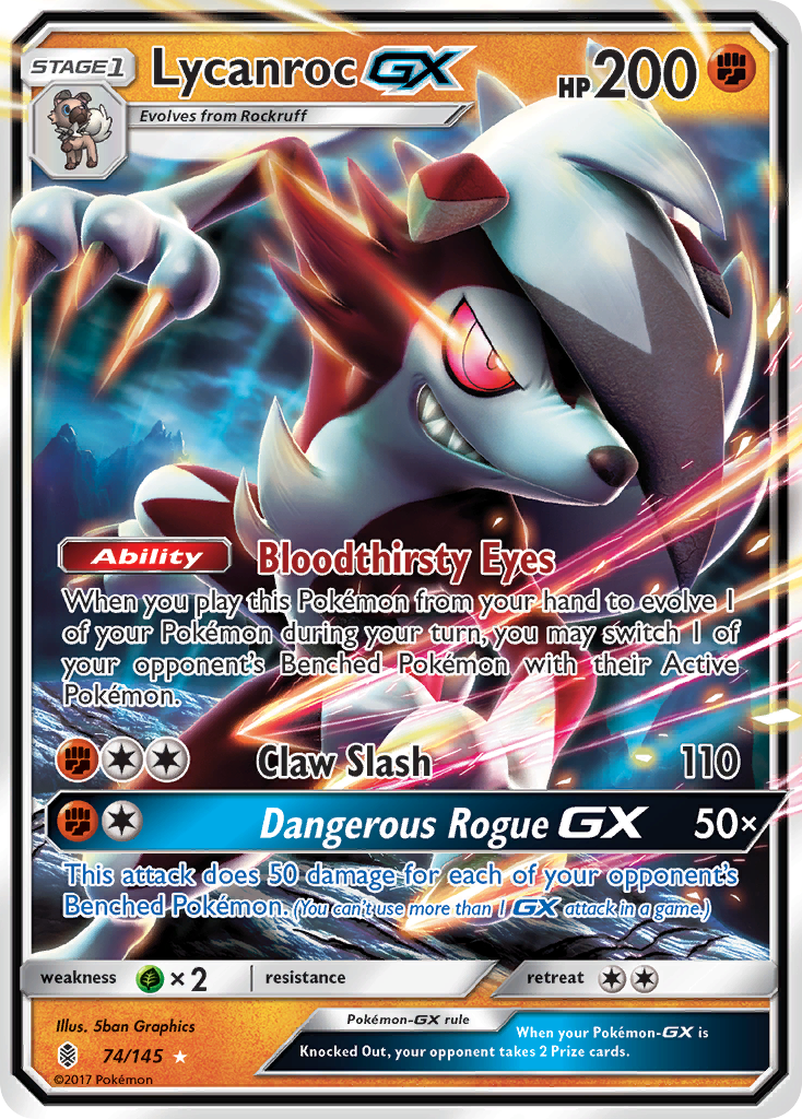 Lycanroc GX (74/145) [Sun & Moon: Guardians Rising] | GnG Games