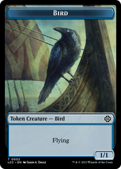 Bird // Merfolk (0003) Double-Sided Token [The Lost Caverns of Ixalan Commander Tokens] | GnG Games