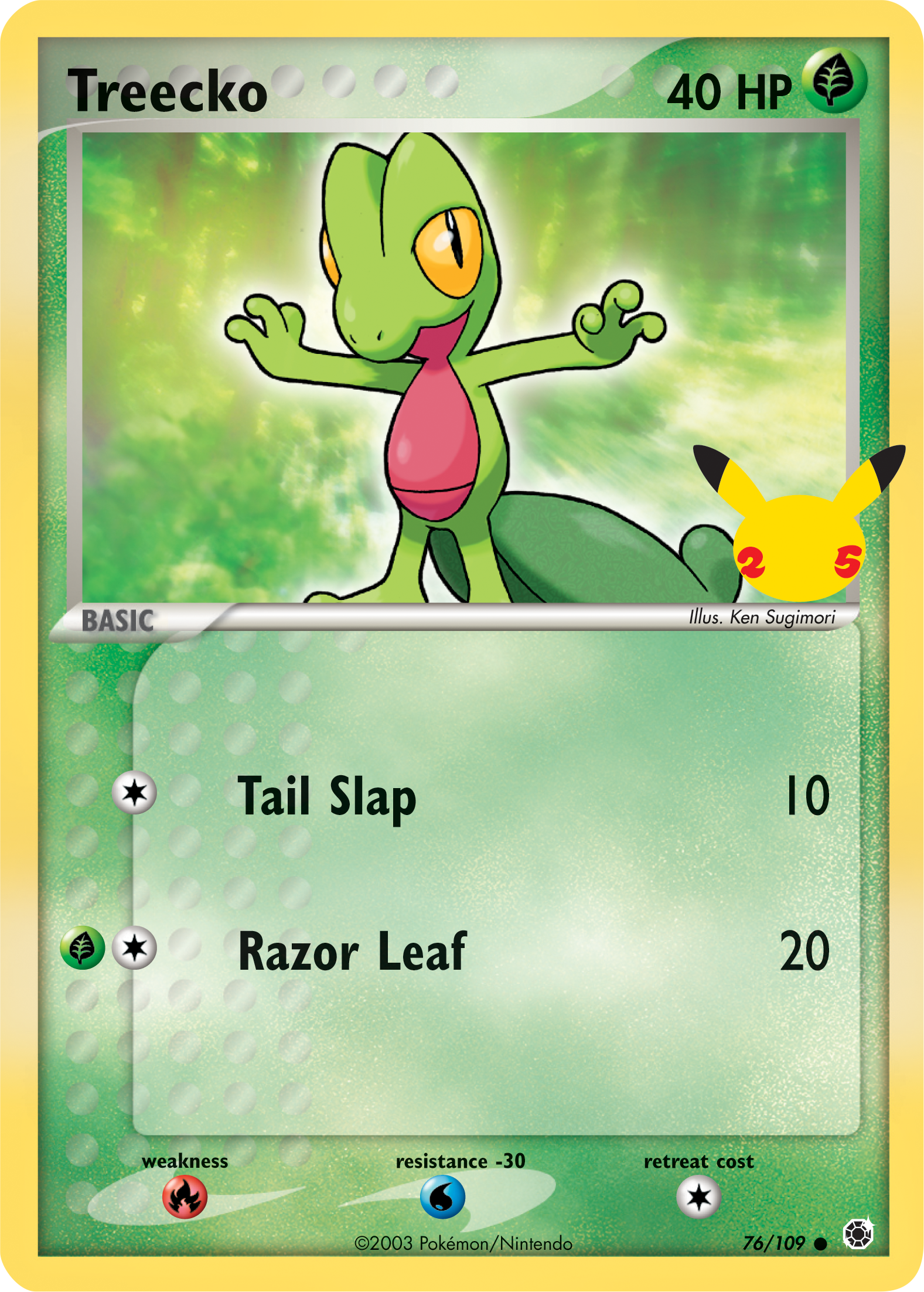 Treecko (76/109) (Jumbo Card) [First Partner Pack] | GnG Games