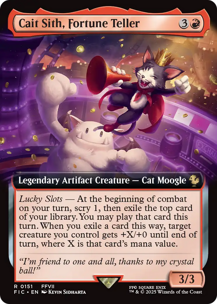 Cait Sith, Fortune Teller (Extended Art) [FINAL FANTASY Commander] | GnG Games