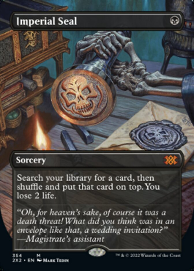Imperial Seal (Borderless Alternate Art) [Double Masters 2022] | GnG Games