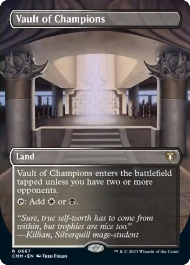 Vault of Champions (Borderless Alternate Art) [Commander Masters] | GnG Games
