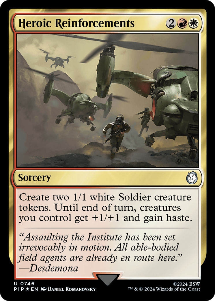 Heroic Reinforcements (Surge Foil) [Fallout] | GnG Games