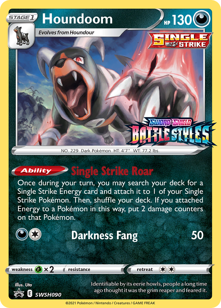 Houndoom (SWSH090) (Prerelease Promo) [Sword & Shield: Black Star Promos] | GnG Games